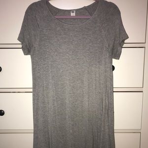 gray tee shirt dress